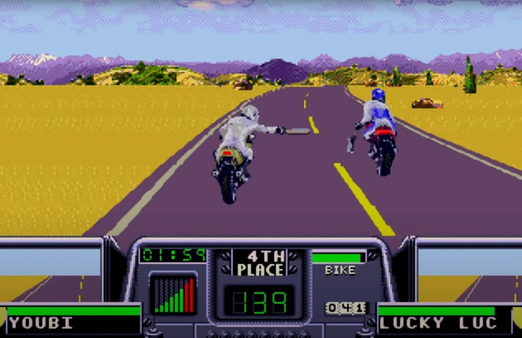 Road Rash 3 геймплей